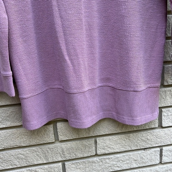 Northern Reflections Mock Neck Ribbed Long Sleeve Top (Longer Length) - Picture 5 of 9